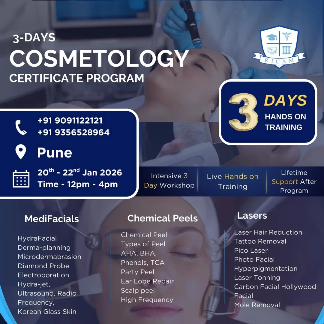 3 days cosmetology certificate course